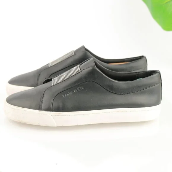 Louise-et-Cie Womens Bette Slip On Shoe Size 9 Black Leather Fashion Sneaker - Picture 6 of 11